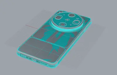 OPPO find X9 Ultra手机外观3D模型