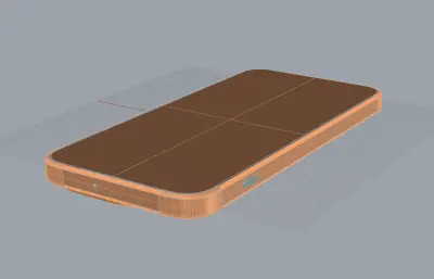 OPPO find X9S手机外观3D模型