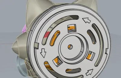 赛博风格空气净化护罩,小狗造型面具