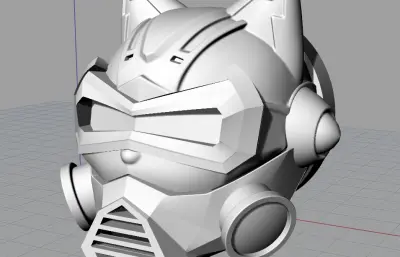 赛博风格空气净化护罩,小狗造型面具