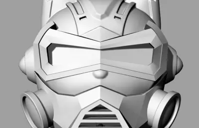 赛博风格空气净化护罩,小狗造型面具