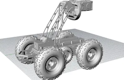 机械臂,工程车,机械车内部组件