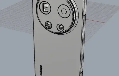 Xiaomi 17 Ultra手机模型 RS材质带贴图