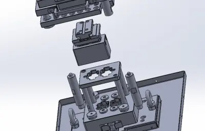 EGR冷却器打坑管扩口工装