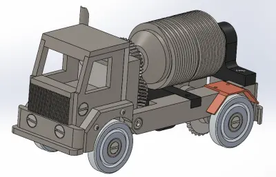 混凝土搅拌车玩具模型