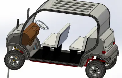 4座电动汽车 高尔夫球车