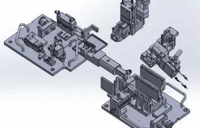 EGR冷却器进、出水管装配扩口工装