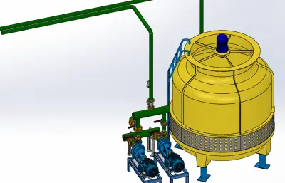 圆形冷却塔系统