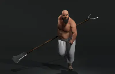 《水浒传》梁山好汉花和尚鲁智深 鲁达FBXm模型