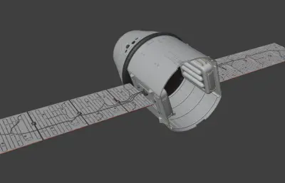 龙飞船blender模型