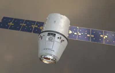 龙飞船blender模型