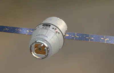 龙飞船blender模型