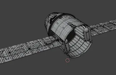 龙飞船blender模型