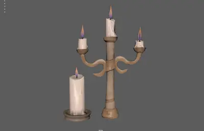 烛台 蜡烛 烛灯 灯台