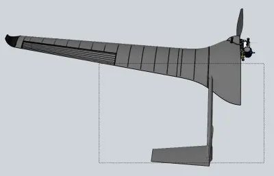 混合翼身无人机模型