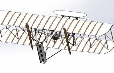 第一架动力飞机模型