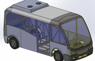 电动客车外观模型