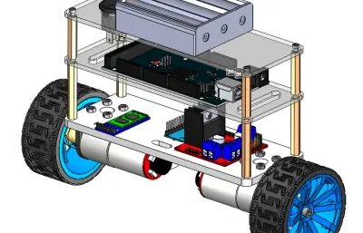 自平衡两轮编程小车模型