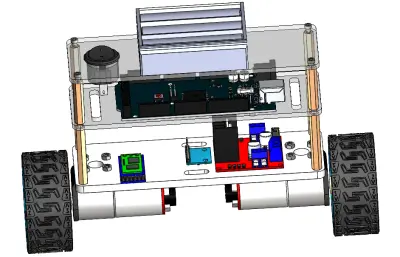 自平衡两轮编程小车模型