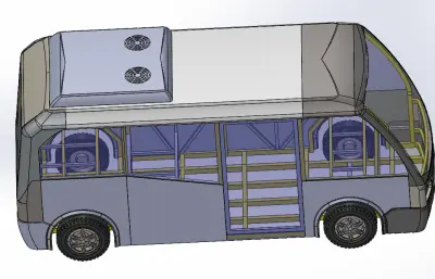 电动客车外观模型