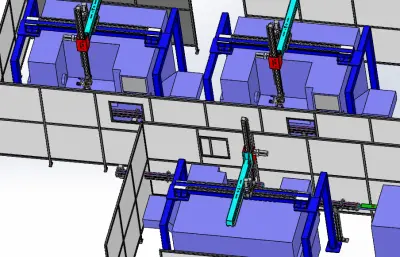 XYZ机械手上下料机