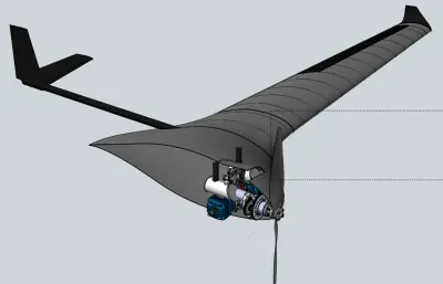 混合翼身无人机模型