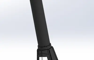 六棱锥带烟囱加热器