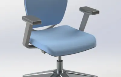 移动式可升降小靠背办公椅