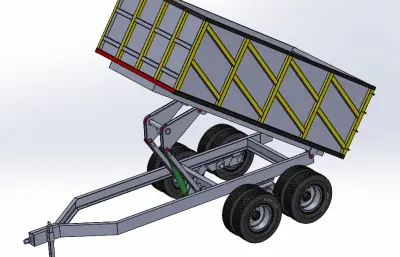 方形自升降拖车