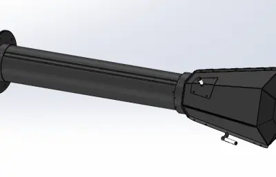 六棱锥带烟囱加热器