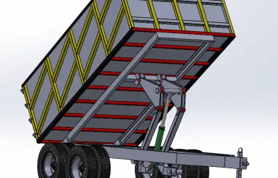 方形自升降拖车