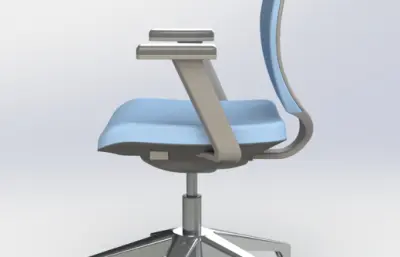 移动式可升降小靠背办公椅