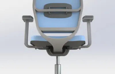 移动式可升降小靠背办公椅