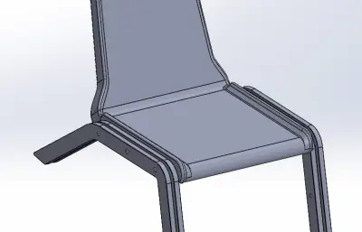 联靠无扶手休闲椅