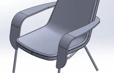 联靠宽扶手休闲椅