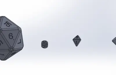 各种正多面体的prt模型