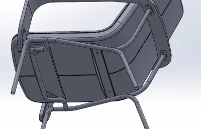 联靠宽扶手休闲椅