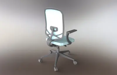 移动式可升降大靠背办公椅