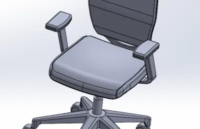 移动式可升降小靠背办公椅