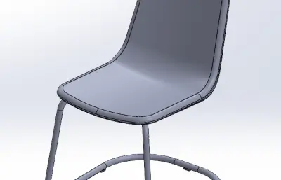 一体架悬空软椅子 弓形办公椅