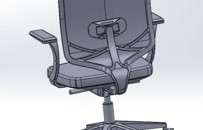 移动式可升降大靠背办公椅