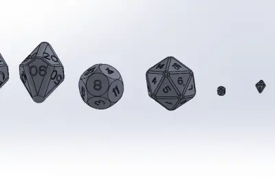 各种正多面体的prt模型