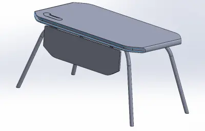 长方四腿工作台