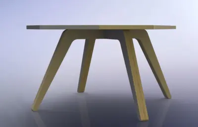 长方八边型咖啡桌