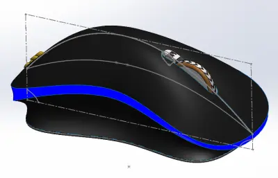 流线型无线鼠标