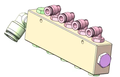 自制歧管块组件