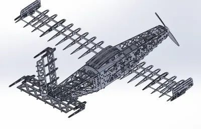 固定翼无人机航模框架