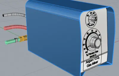 气体混配器外观模型