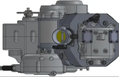 大型单台摩托车发动机