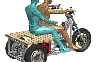 载人三轮车模型